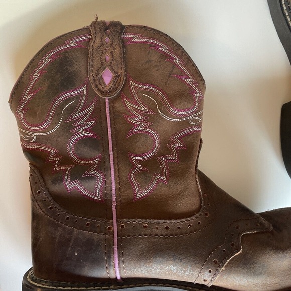 Justin Gypsy Boots Womens Size 8 B Brown Western Cowgirl Pull On L9903 Leather - Picture 7 of 9